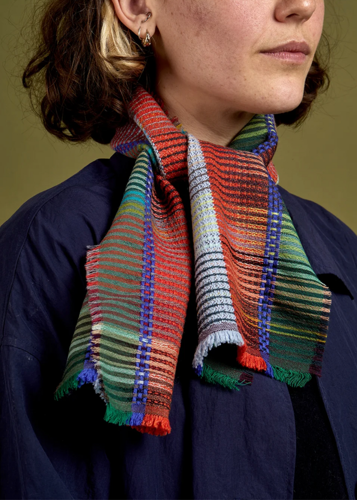 Wallace + Sewell | Peggy Wool + Cashmere Scarf | Kingfisher