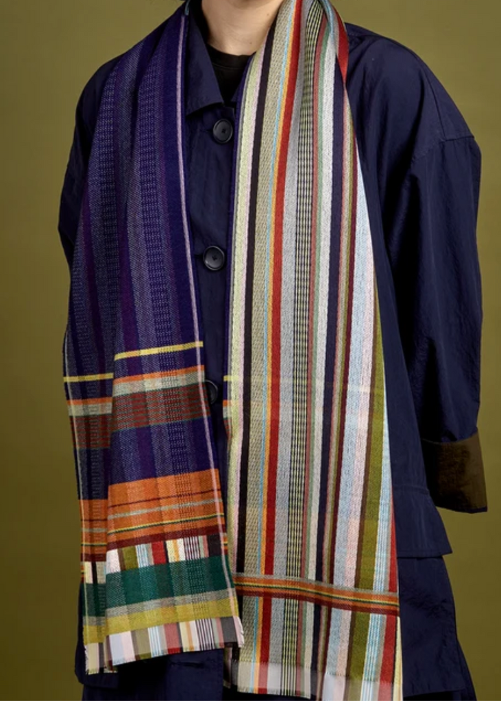Wallace + Sewell | Phyllis Silk + Lambswool Scarf | Pheasant