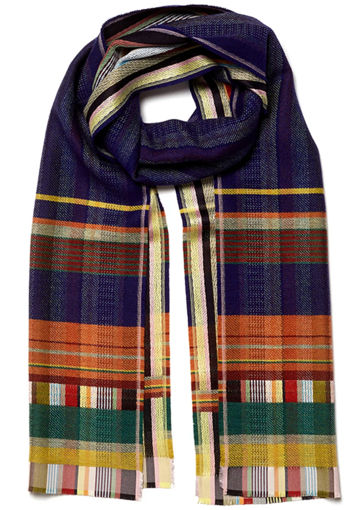 Wallace + Sewell | Phyllis Silk + Lambswool Scarf | Pheasant