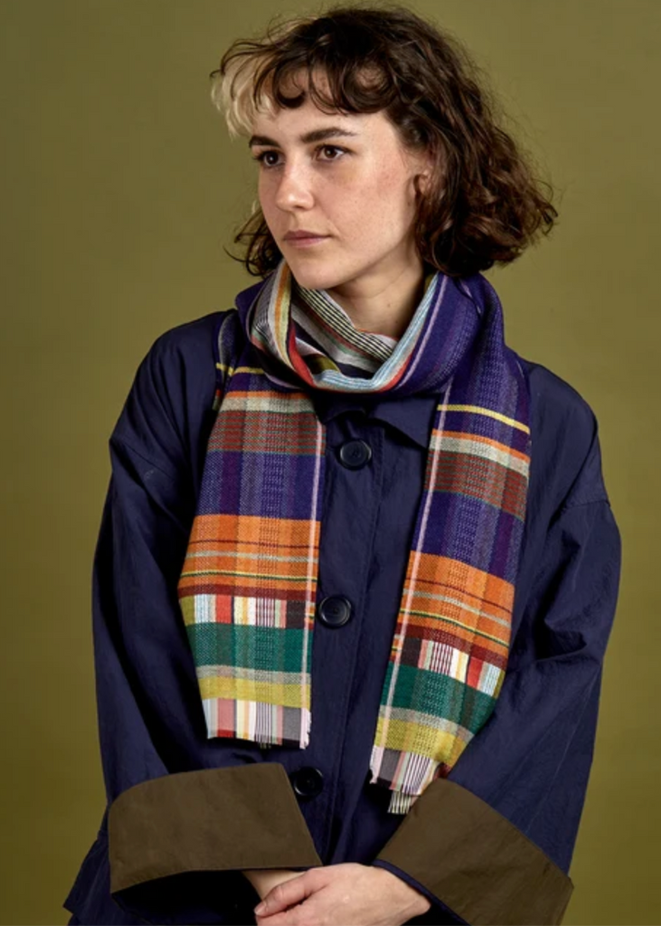 Wallace + Sewell | Phyllis Silk + Lambswool Scarf | Pheasant