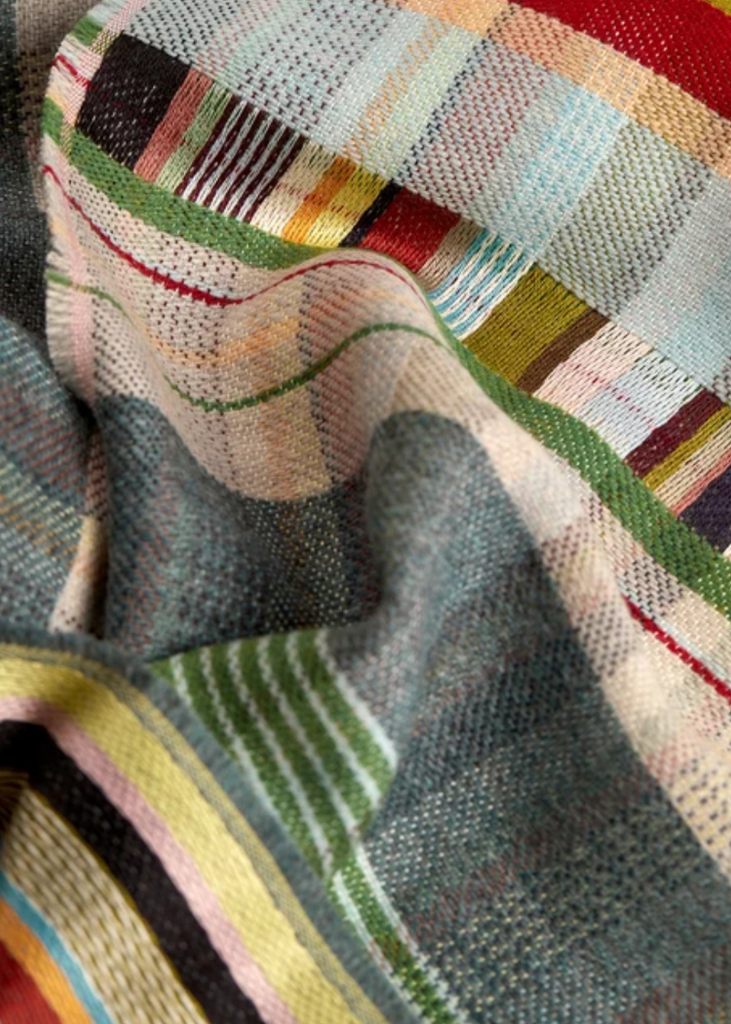 Wallace + Sewell | Phyllis Silk + Lambswool Scarf | Stream