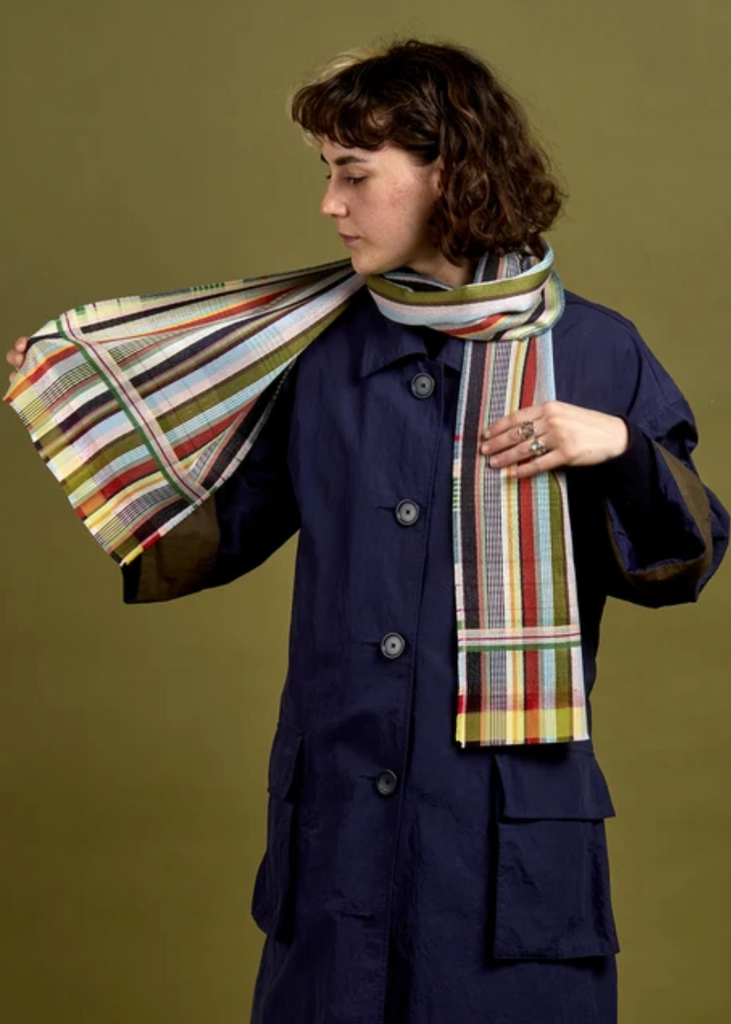 Wallace + Sewell | Phyllis Silk + Lambswool Scarf | Stream