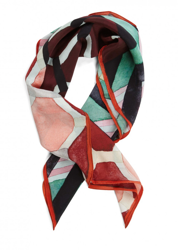 Wallace + Sewell | Ripple Printed Silk Scarf