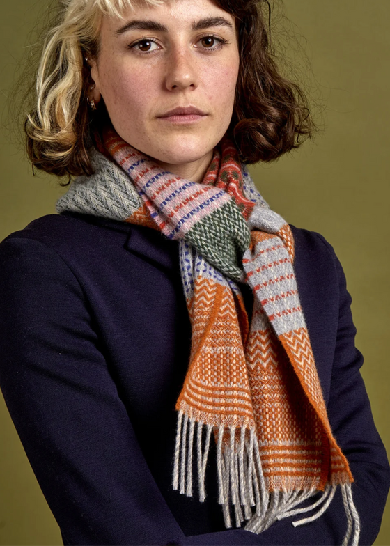 Wallace + Sewell | Walton Lambswool Scarf | Flint