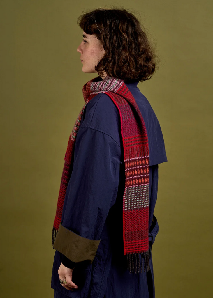 Wallace + Sewell | Walton Lambswool Scarf | Radish