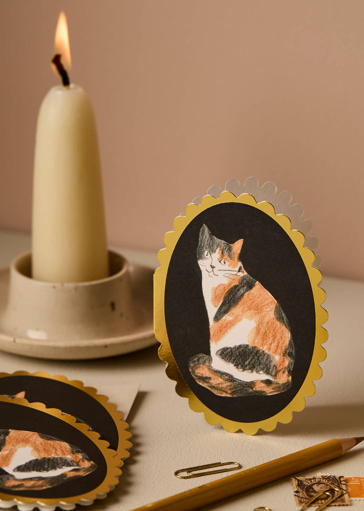 Wanderlust Paper Co | Calico Cat Mini Card