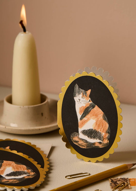 Wanderlust Paper Co | Calico Cat Mini Card