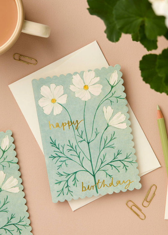 Wanderlust Paper Co | Cosmos 'Happy Birthday' Card