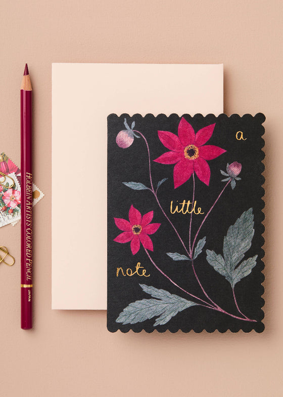 Wanderlust Paper Co | Dahlia 'A Little Note' Card