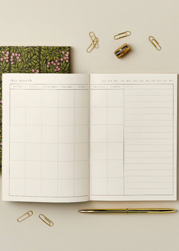 Wanderlust Paper Co | Green Flora Weekly Planner