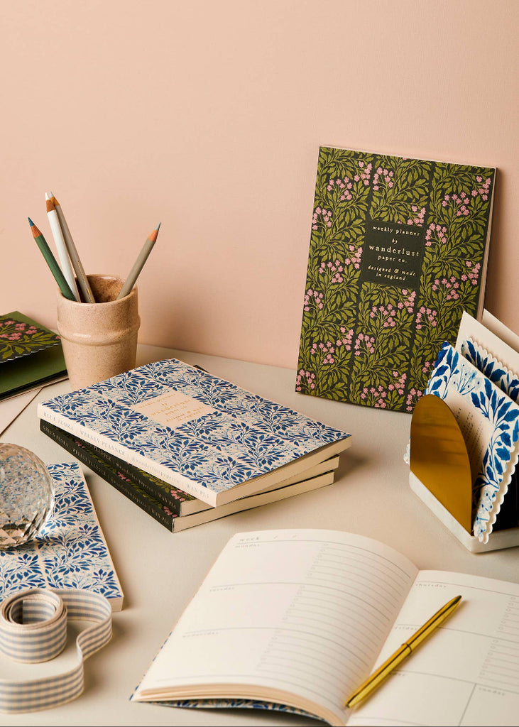 Wanderlust Paper Co | Green Flora Weekly Planner