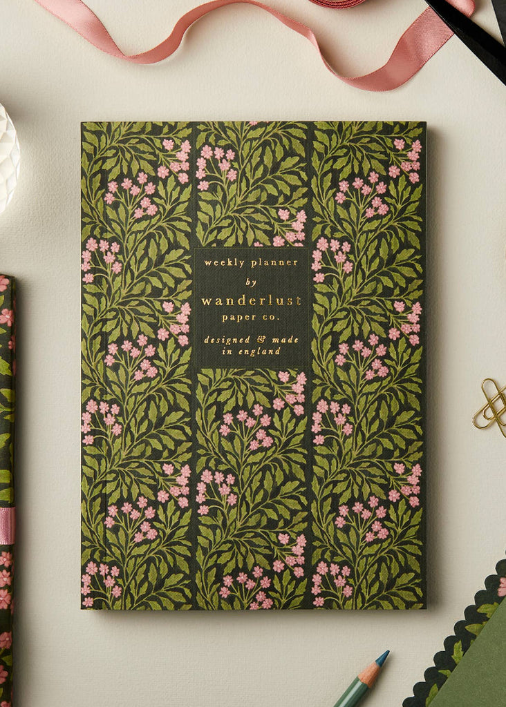 Wanderlust Paper Co | Green Flora Weekly Planner