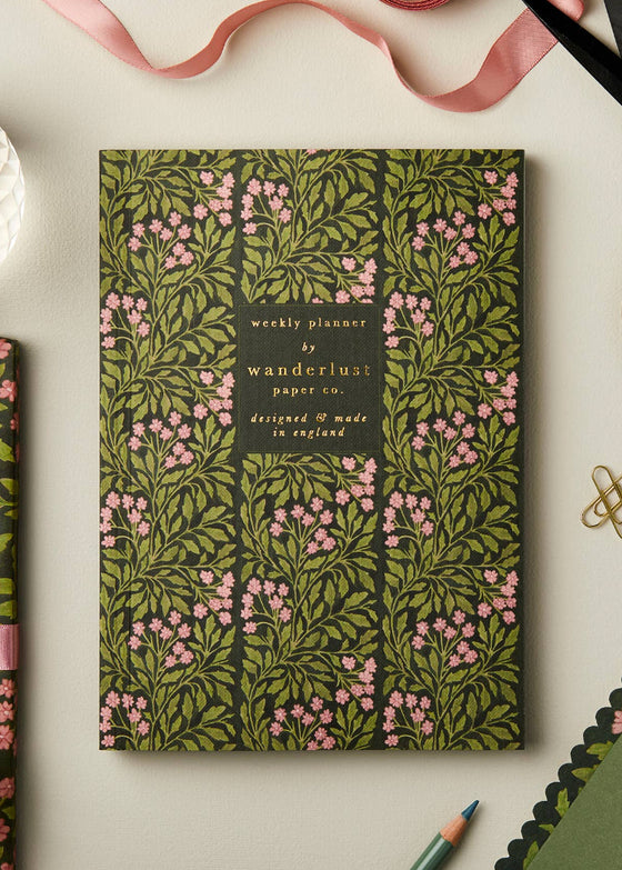 Wanderlust Paper Co | Green Flora Weekly Planner