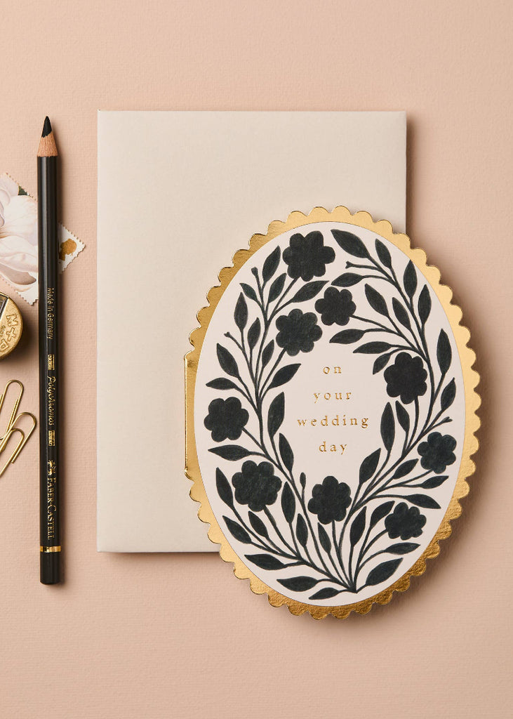 Wanderlust Paper Co | Ink Flora 'On Your Wedding Day' Card