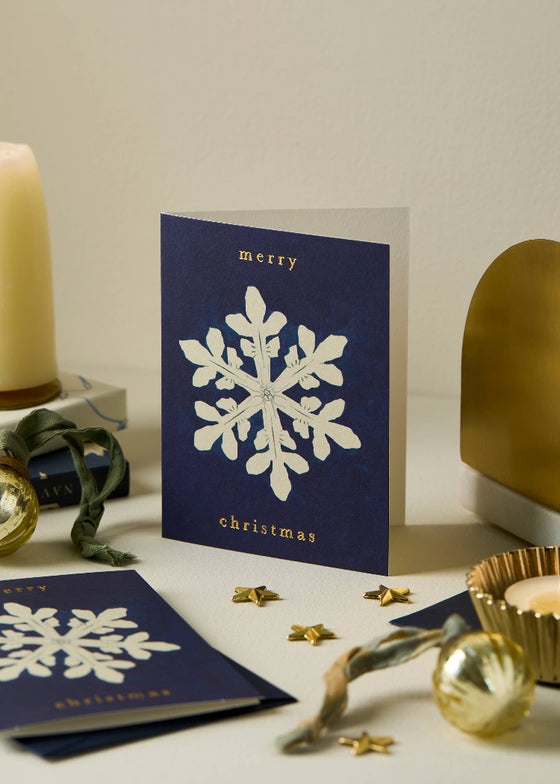 Wanderlust Paper Co | Snowflake 'Merry Christmas' Mini Card