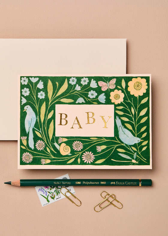 Wanderlust Paper Co | Springtime 'Baby' Card