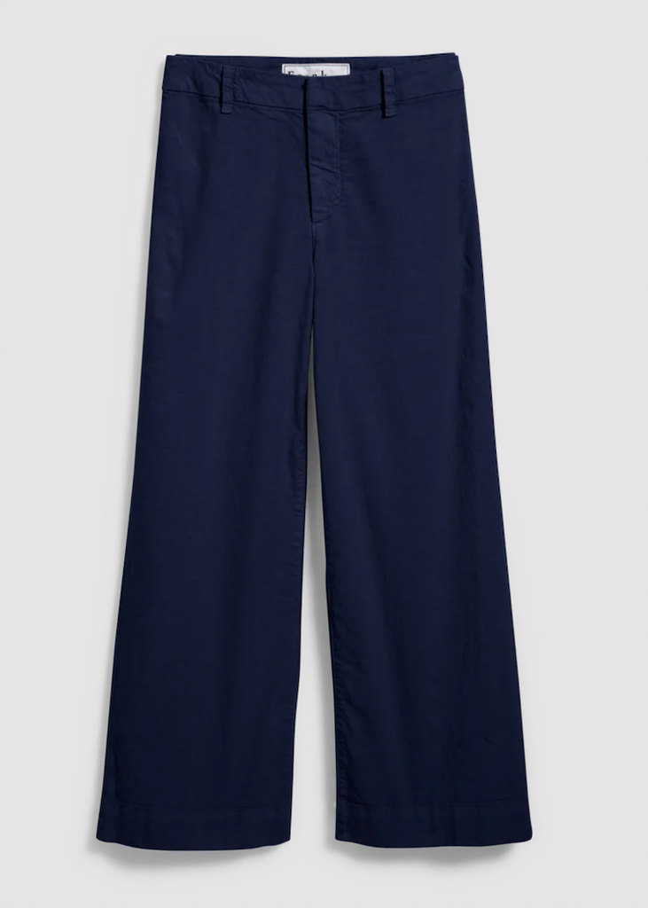 Frank & Eileen | Wexford Trouser | Italian Performance Linen - Navy Blue