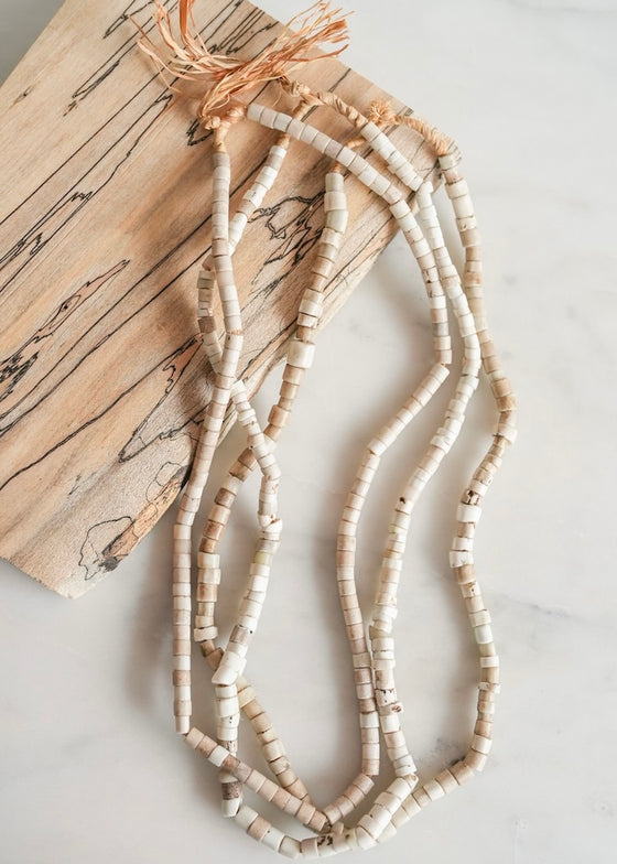 White Goomba Trade Beads