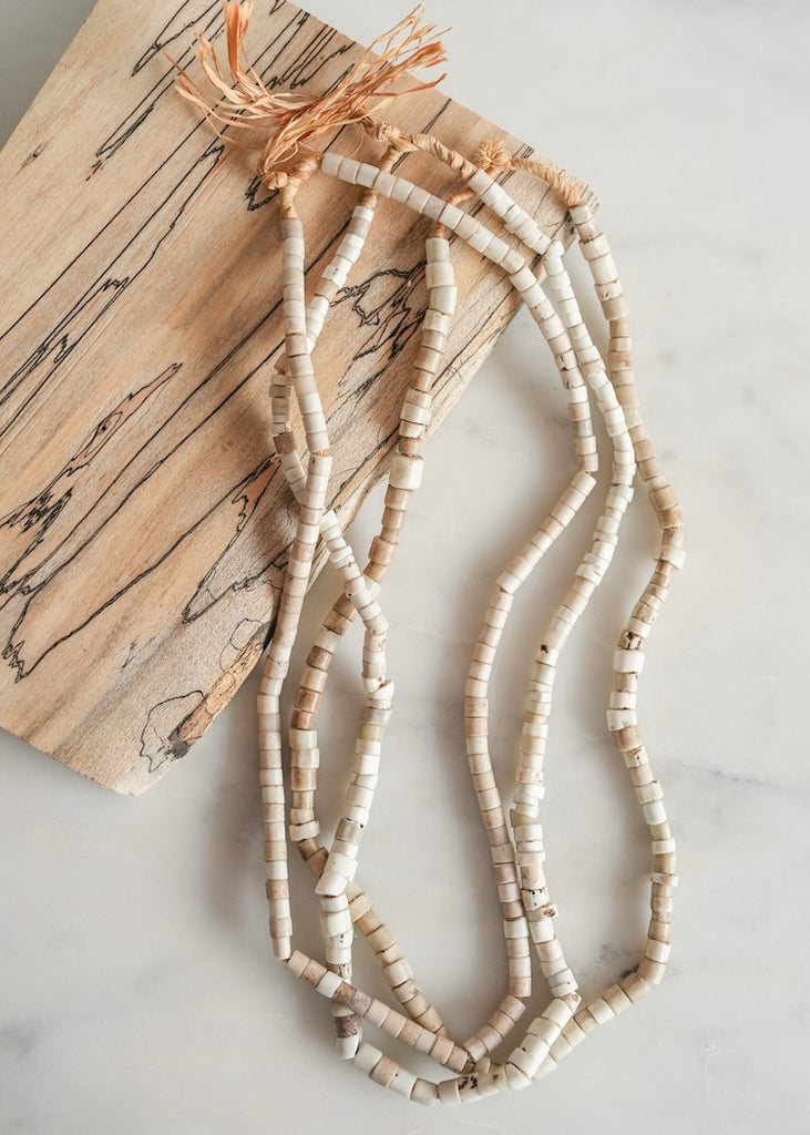 White Goomba Trade Beads