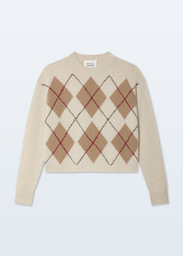 White + Warren | Cashmere Argyle Crew