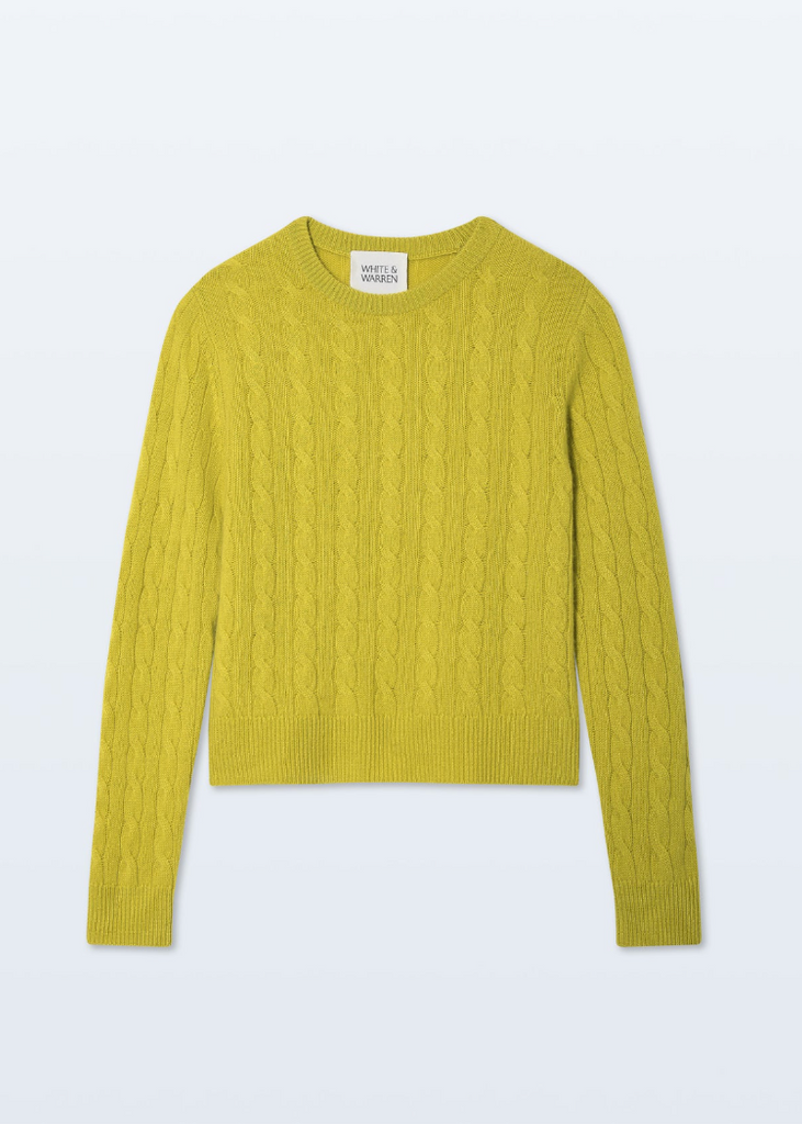White + Warren | Cashmere Cable Crewneck