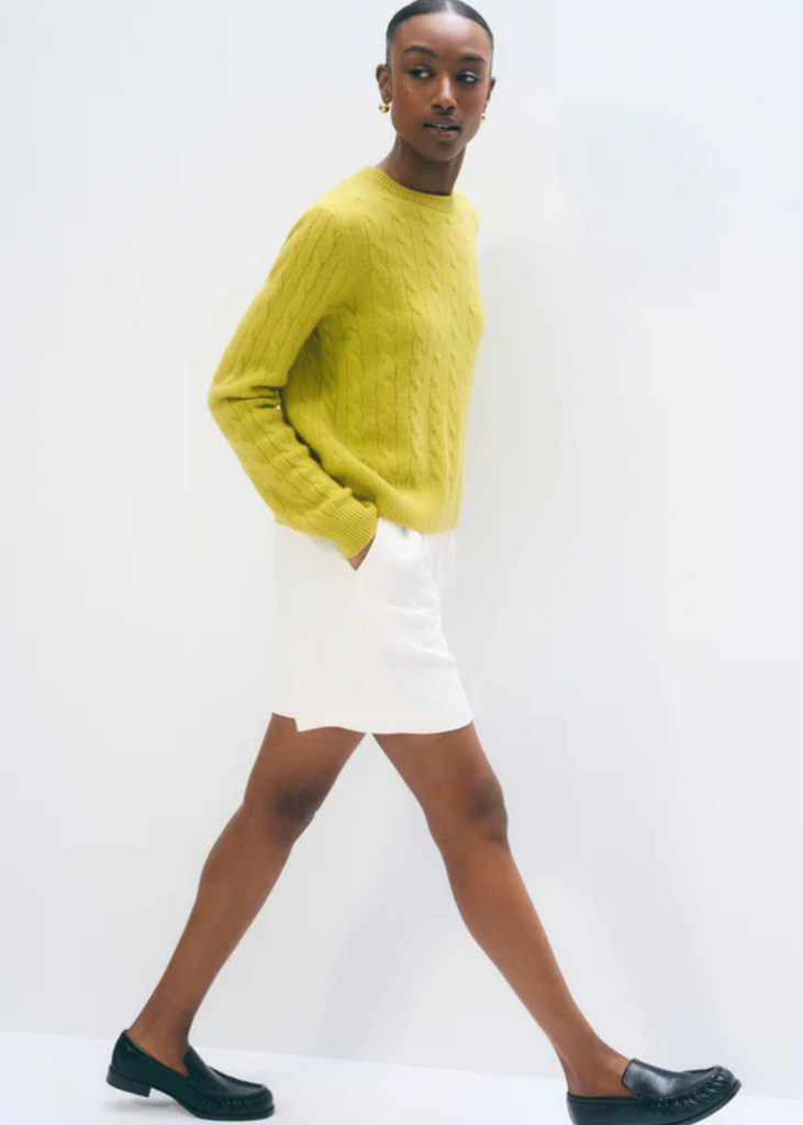 White + Warren | Cashmere Cable Crewneck