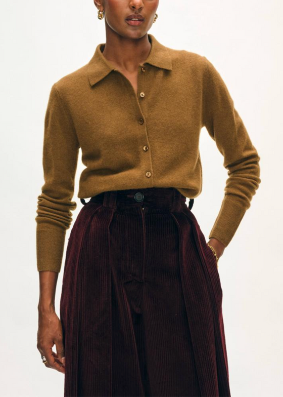 White + Warren | Cashmere Collared Cardigan