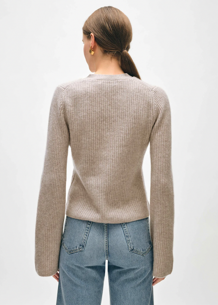 White + Warren | Cashmere Fluted Sleeve Cardigan