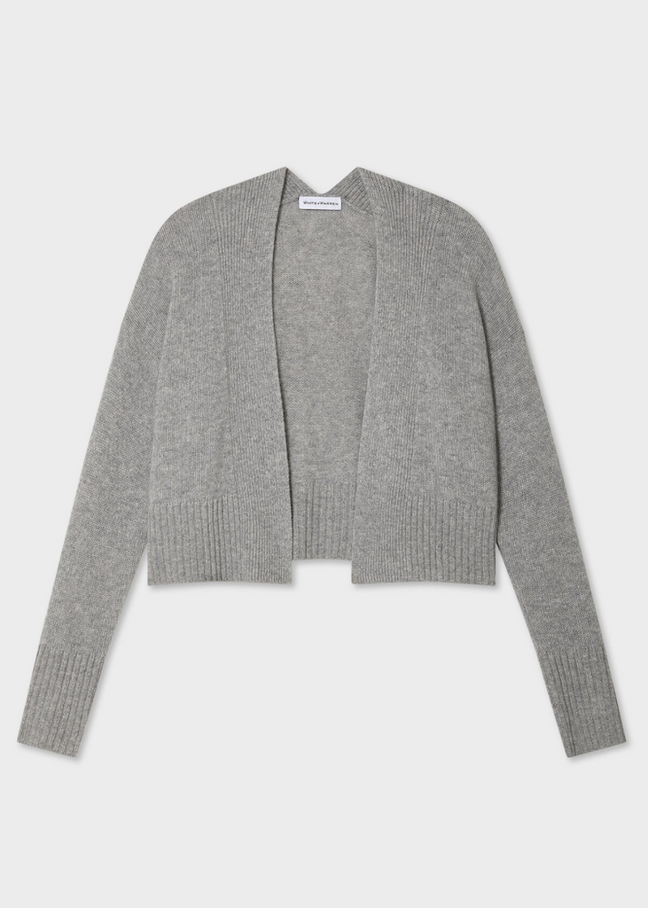 White + Warren | Cashmere Open Front Cardigan
