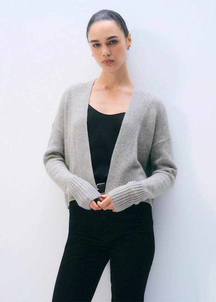 White + Warren | Cashmere Open Front Cardigan