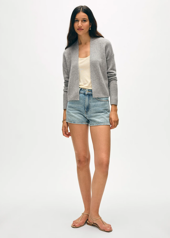 White + Warren | Cashmere Open Front Cardigan