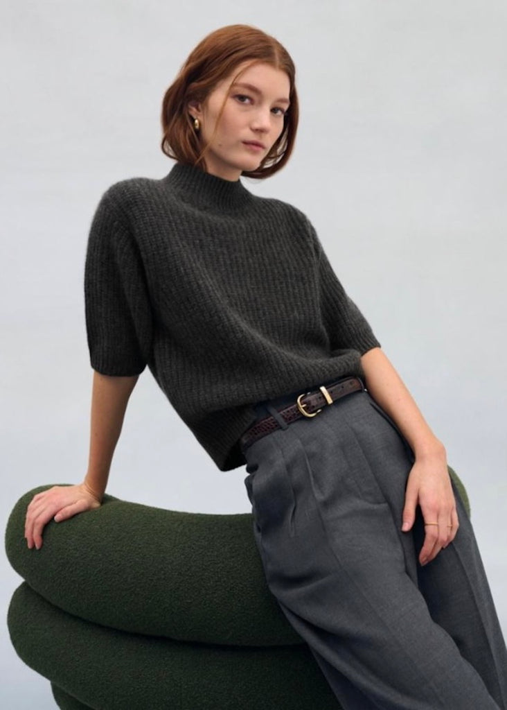 White + Warren | Cashmere Ribbed Mockneck