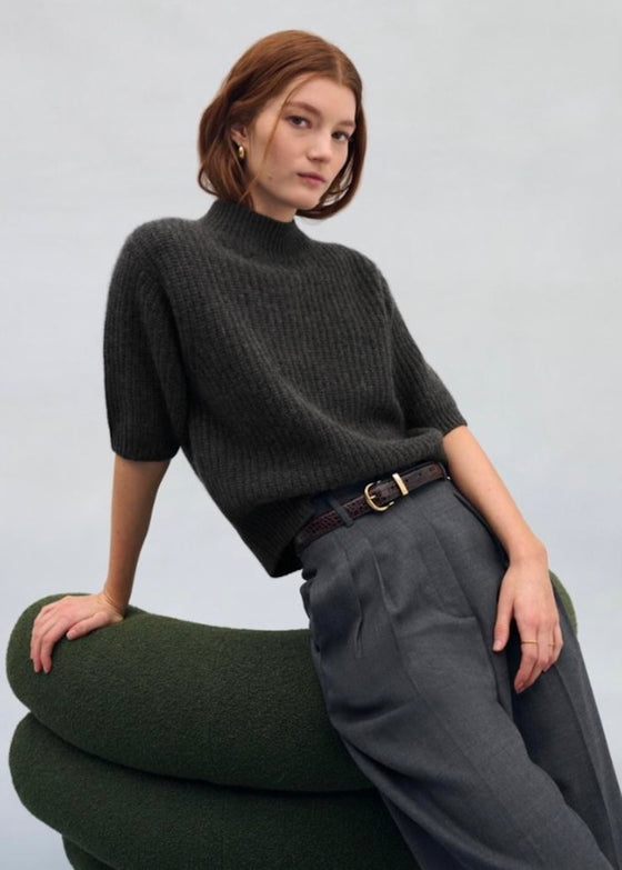 White + Warren | Cashmere Ribbed Mockneck