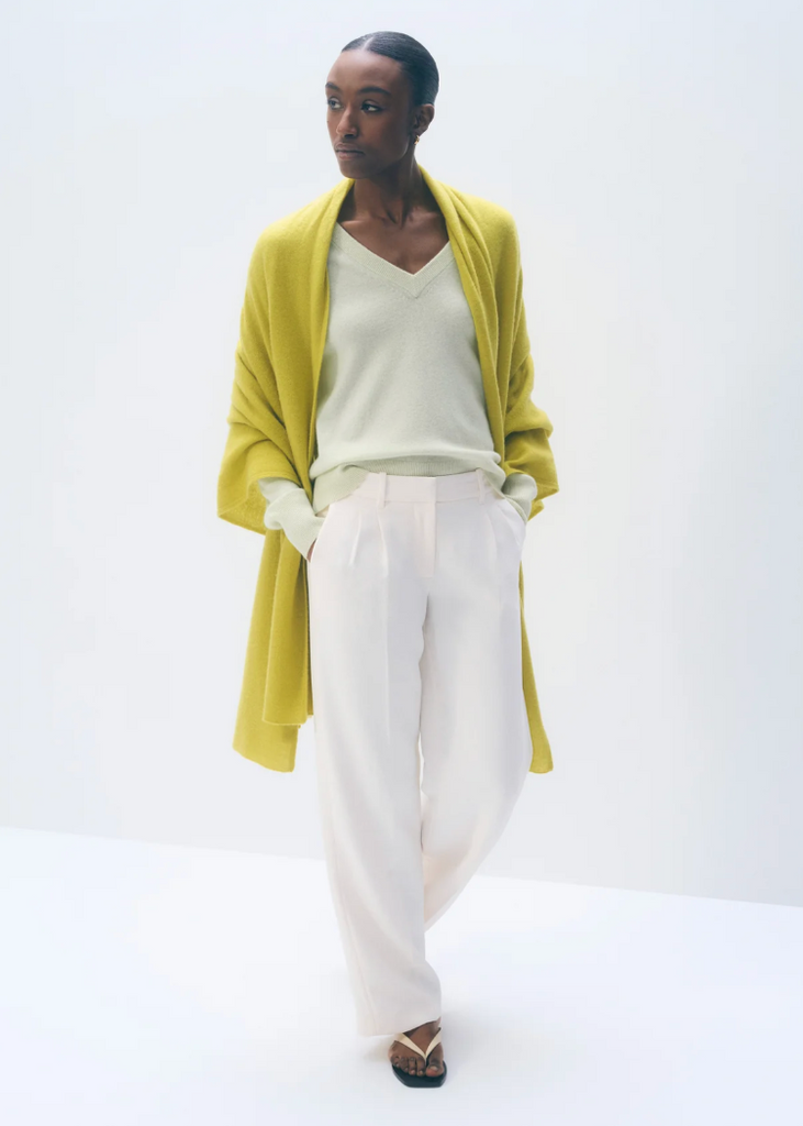 White + Warren | Cashmere Travel Wrap in Citronelle