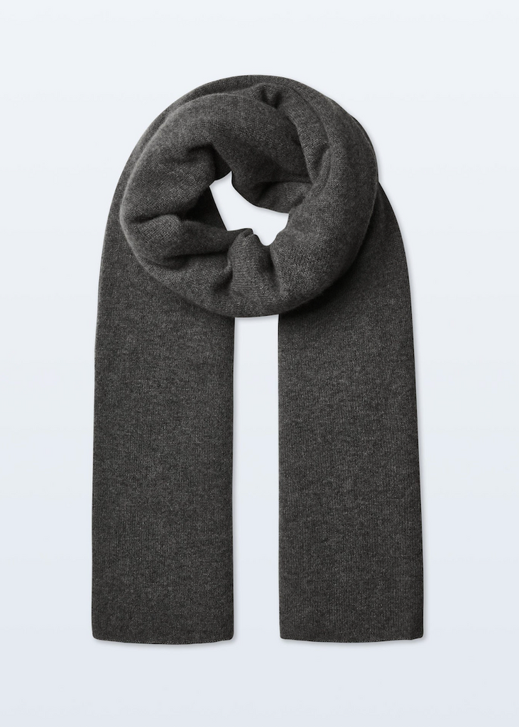 White + Warren | Cashmere Travel Wrap in Dark Slate Heather