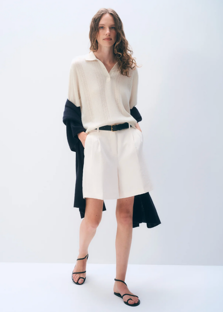 White + Warren | Cashmere Travel Wrap in Deep Navy