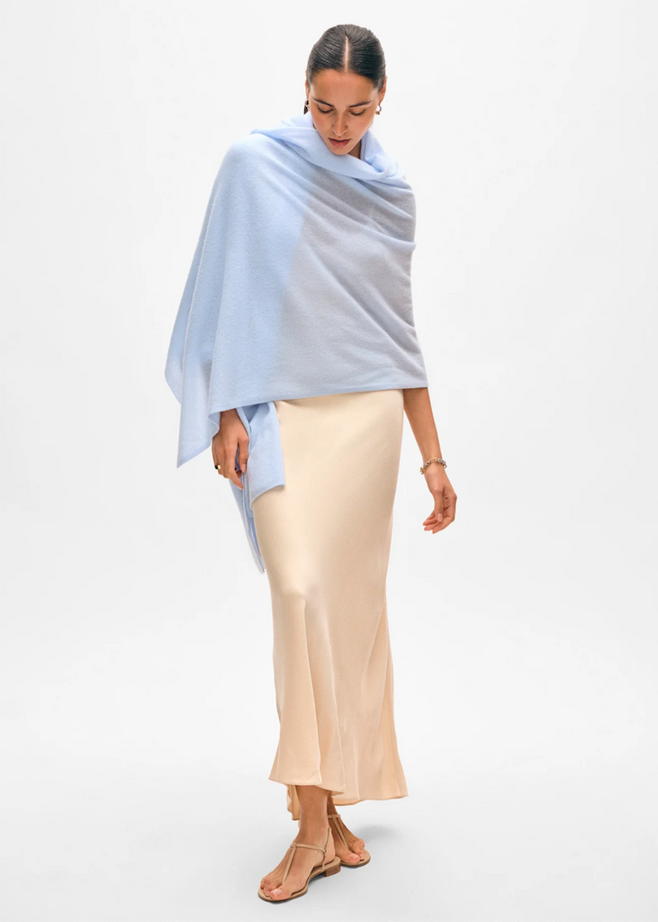 White + Warren | Cashmere Travel Wrap in Pale Mist