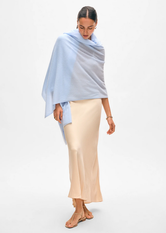White + Warren | Cashmere Travel Wrap in Pale Mist