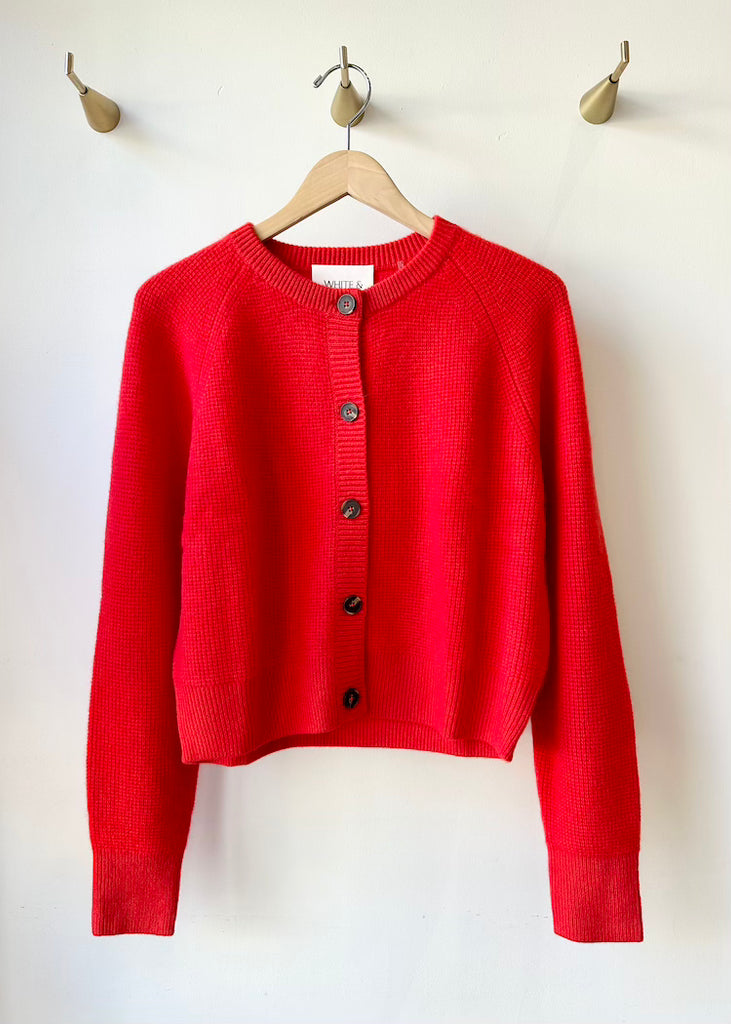 White + Warren | Cashmere Waffle Cardigan