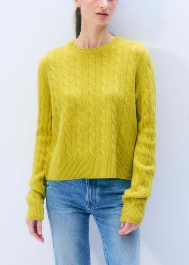 White + Warren | Cashmere Cable Crewneck