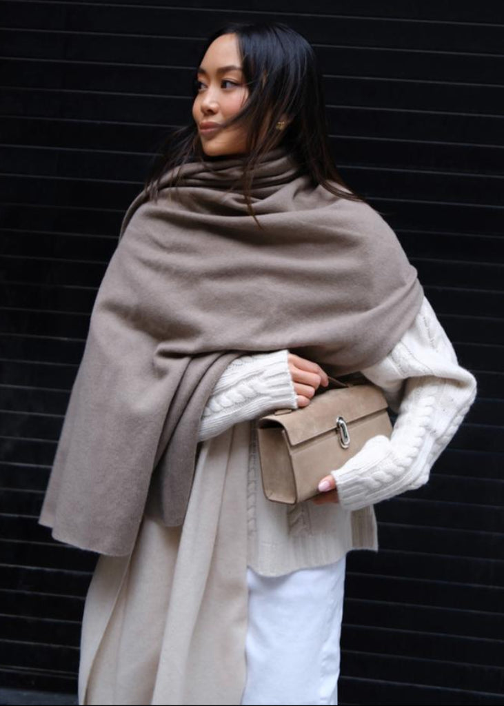 White + Warren | Cashmere Colorblock Travel Wrap