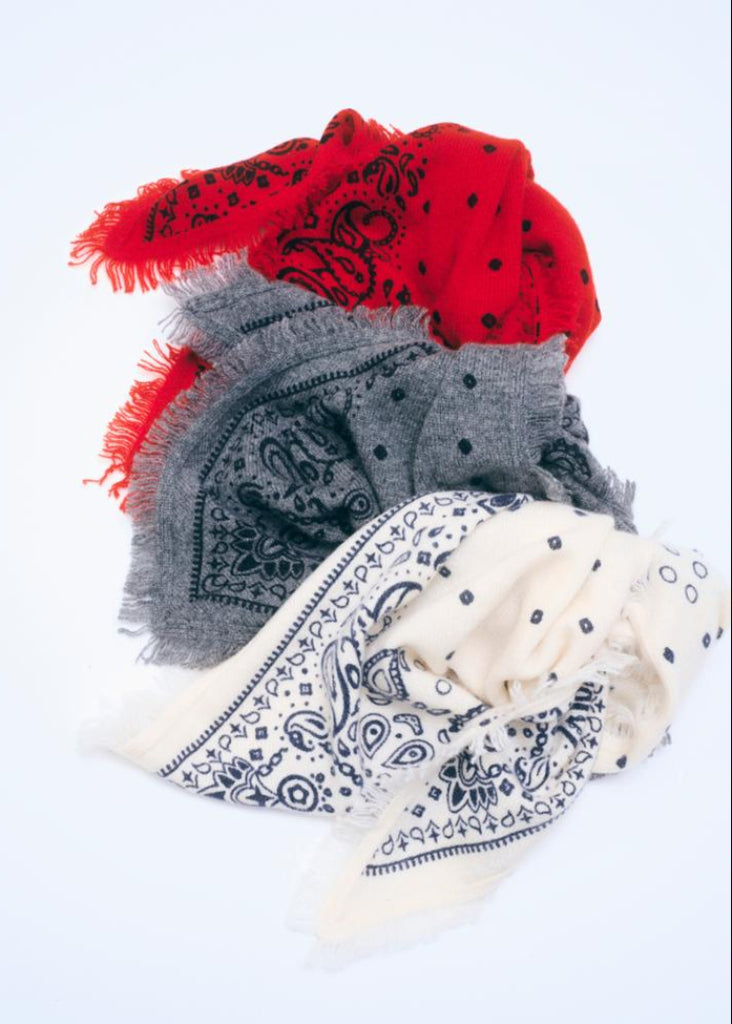 White + Warren | Cashmere Printed Bandana