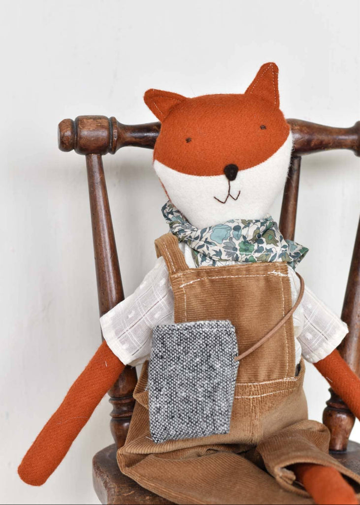 Woolgrass Farm | Florette the Fox Doll | Corduroy Overalls