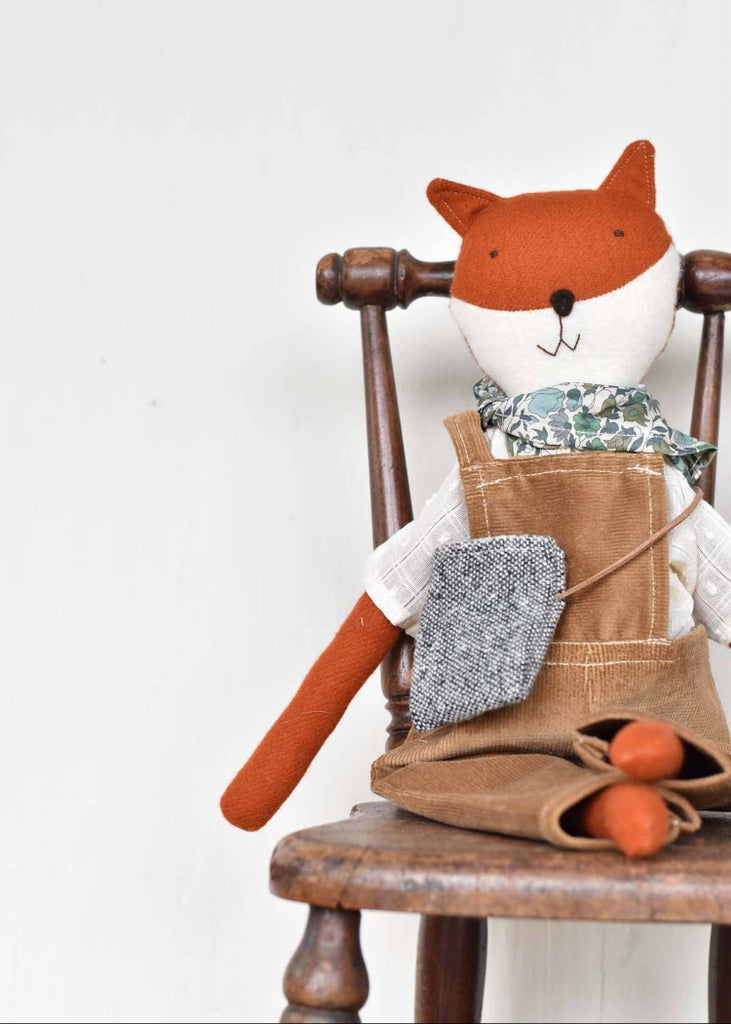 Woolgrass Farm | Florette the Fox Doll | Corduroy Overalls