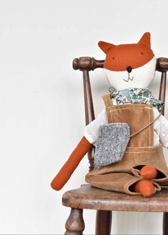 Woolgrass Farm | Florette the Fox Doll | Corduroy Overalls