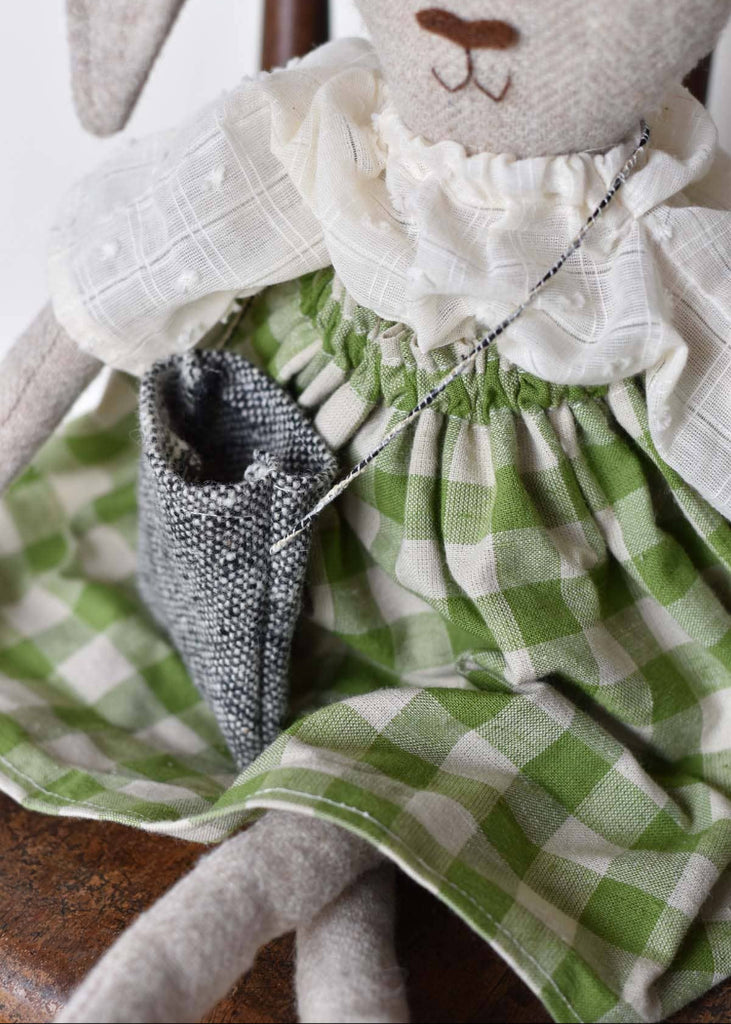Woolgrass Farm | Ruthie the Rabbit | Gingham Skirt