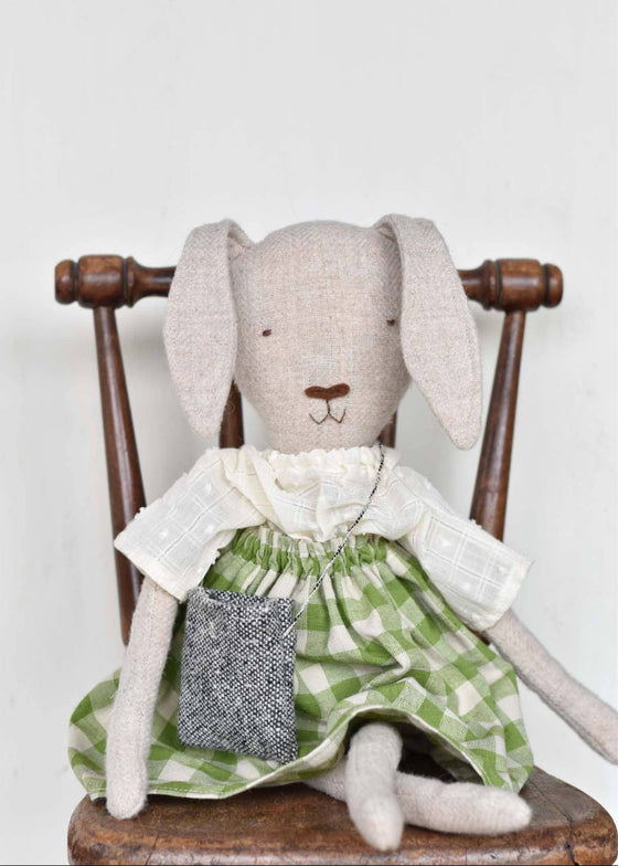 Woolgrass Farm | Ruthie the Rabbit | Gingham Skirt