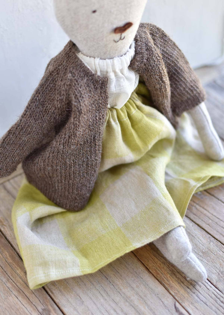 Woolgrass Farm | Ruthie the Rabbit | Island Cardigan & Linen