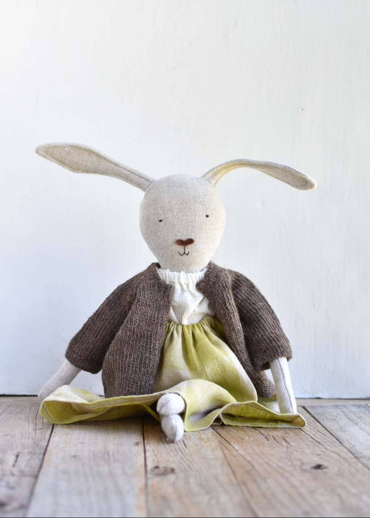 Woolgrass Farm | Ruthie the Rabbit | Island Cardigan & Linen