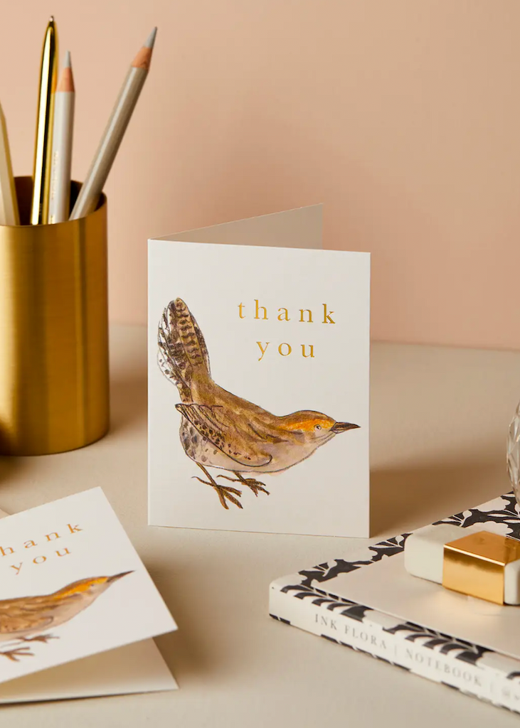 Wanderlust Paper Co | Wren 'Thank You' Mini Card
